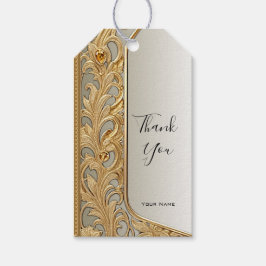 モダン金ゴールド華美ギフトラベル ギフトタグ