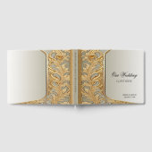 モダン金ゴールド華美ゲストブック ゲストブック (全面)