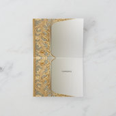 モダン金ゴールド華美サンキューカード サンキューカード (内部)