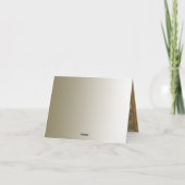 モダン金ゴールド華美サンキューカード サンキューカード (裏面)