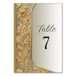 モダン金ゴールド華美テーブル番号 テーブルナンバー