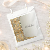 モダン金ゴールド華美バッグ フェイバーバッグ (クリップ留めされた状態)