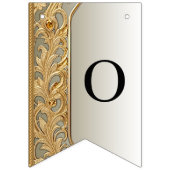 モダン金ゴールド華美バンティング国旗 バンティングフラッグ (第2の旗)