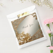 モダン金ゴールド華美フローラバッグ フェイバーバッグ (封をした状態)