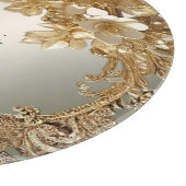 モダン金ゴールド華美フローラ切断板 カッティングボード (角)