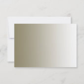 モダン金ゴールド華美出欠カード 出欠カード (裏面)