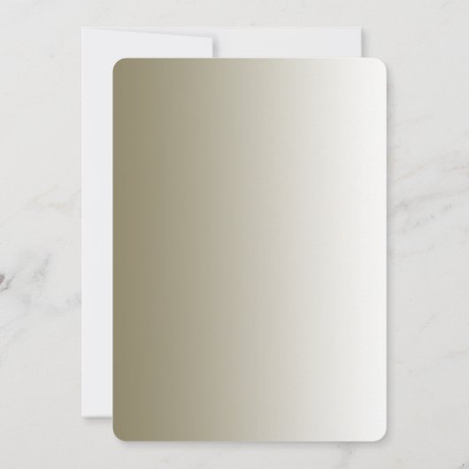 モダン金ゴールド華美婚約招待状 招待状 (裏面)