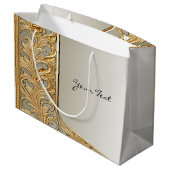 モダン金ゴールド華美抱き枕 ラージペーパーバッグ (裏面アングル)
