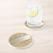 モダン金ゴールド華美砂岩コースター コースター (側面)