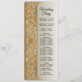 モダン金ゴールド華美結婚式 プログラム (裏面)