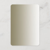 モダン金ゴールド華美詳細エンクロージャカード エンクロージャーカード (裏面)