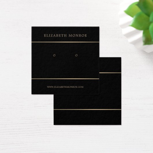 モダン金ゴールド裏付きイヤリングホルダー、ジュエリー表示 (デスク)