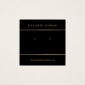 モダン金ゴールド裏付きイヤリングホルダー、ジュエリー表示 (正面)