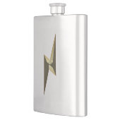 モダン金ゴールド雷稲妻記クール号 フラスク (左)
