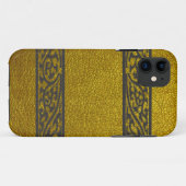 モダン金ゴールド革 Case-Mate iPhoneケース (裏面(横))