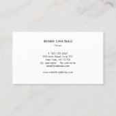 モダン金ゴールド馬ロゴ名刺 名刺 (裏面)