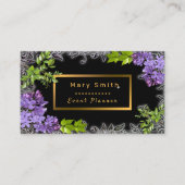 モダン金ゴールド黒の名刺を追加 名刺 (正面)