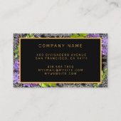 モダン金ゴールド黒の名刺を追加 名刺 (裏面)