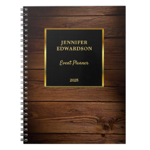 モダン金ゴールド黒木プロフェッショナル業 ノートブック