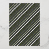 モダン金ゴールド4メリーフォトコラージュグレークリスマス 箔シーズンカード (裏面)