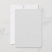 モダン金ゴールド&グレーアゲイトGeode Pattern Thank You サンキューカード (裏面)