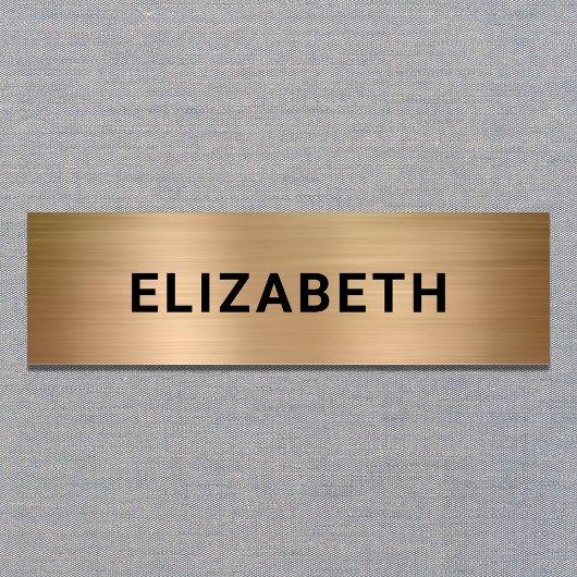 モダン金ゴールド 名札