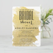 モダン金ゴールド 招待状 (スタンド正面)