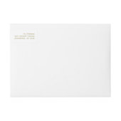 モダン金ゴールド | Merry Christmas Address ラップアラウンドラベル (正面)