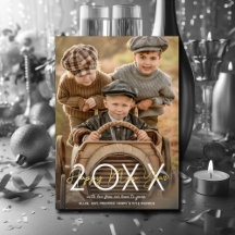 モダン金ゴールドHappy New Year写真