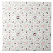 モダン金ゴールドMoroccan幾何学花大理石像 タイル (正面)