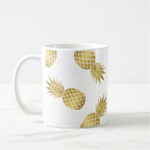 モダン金ゴールドPineapple Mug
