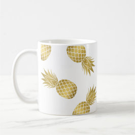 モダン金ゴールドPineapple Mug コーヒーマグカップ
