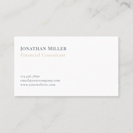 モダン金融サービス 名刺 (正面)