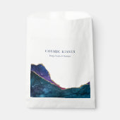 モダン銀河系ス鮮やかテリアのブランドロゴ白 フェイバーバッグ (正面)