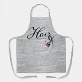 モダン銀箔美容師 エプロン (正面)