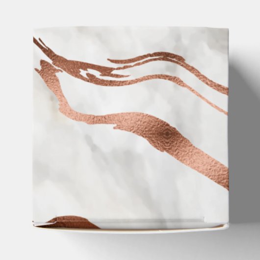 モダン銅とイタリアン大理石結婚のインスピレーション フェイバーボックス (上部)