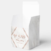 モダン銅とイタリアン大理石結婚のインスピレーション フェイバーボックス (オープン)