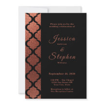 モダン銅と黒モロエレガントロッコ結婚ーズ