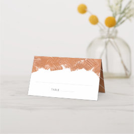 モダン銅ブラシストローク座席表 プレイスカード