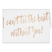 モダン銅「君がいないと結び目が付かない」 (正面横)