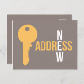 モダン鍵はがきの移動 案内ポストカード (正面/裏面)