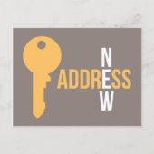 モダン鍵はがきの移動 案内ポストカード (正面)