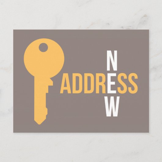 モダン鍵はがきの移動 案内ポストカード (正面)