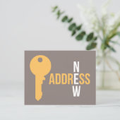 モダン鍵はがきの移動 案内ポストカード (スタンド正面)