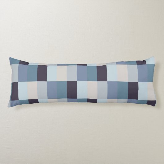 モダン長方形チェック#1 #minimal #wall #decor ボディピロー (正面)