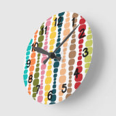 モダン長方形 ラウンド壁時計 (傾斜)