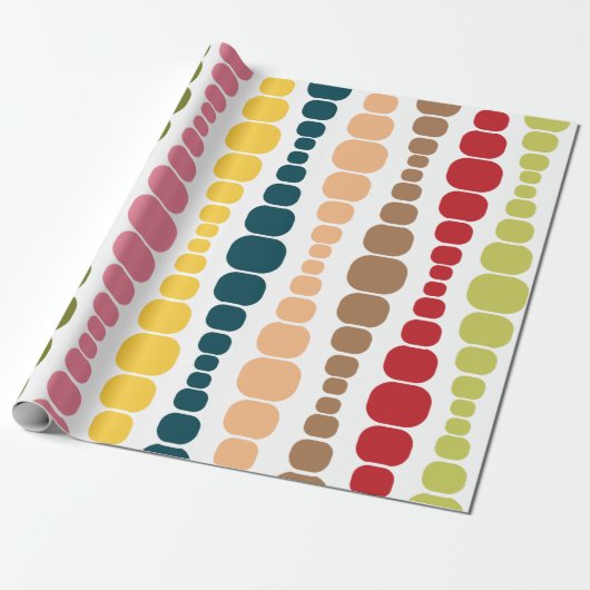 モダン長方形 ラッピングペーパー (アンロールド)