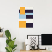 モダン防色ポスター ポスター (ホームオフィス)