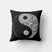 モダン陰陽白黒 クッション (裏面)