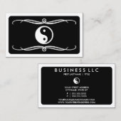 モダン陰陽（色のカスタマイズ） 名刺 (正面/裏面)